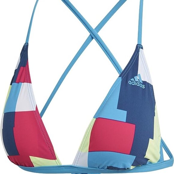 NWT Adidas Hipster Bikini Top| Teal & Multicolor | DQ3214 | Size S | Swim - Picture 5 of 5